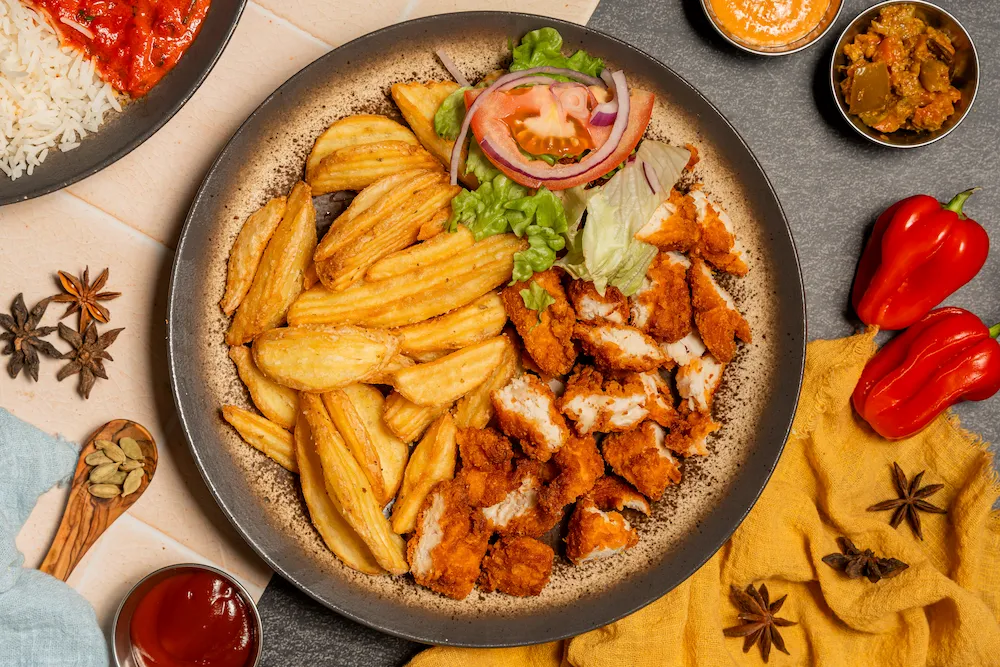 Bowl tenders (3 pièces) avec frites maison
